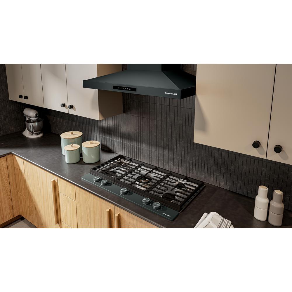 KitchenAid® 36 in. Gas Cooktop with 5 Burners and Integrated Wok Grate