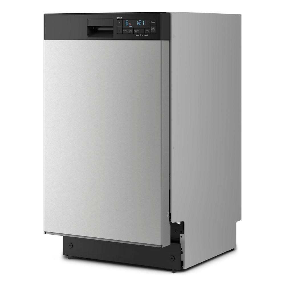 18" Stainless Steel Dishwasher with Half Load Cycle and Triple Spray Arms - 48 dBA