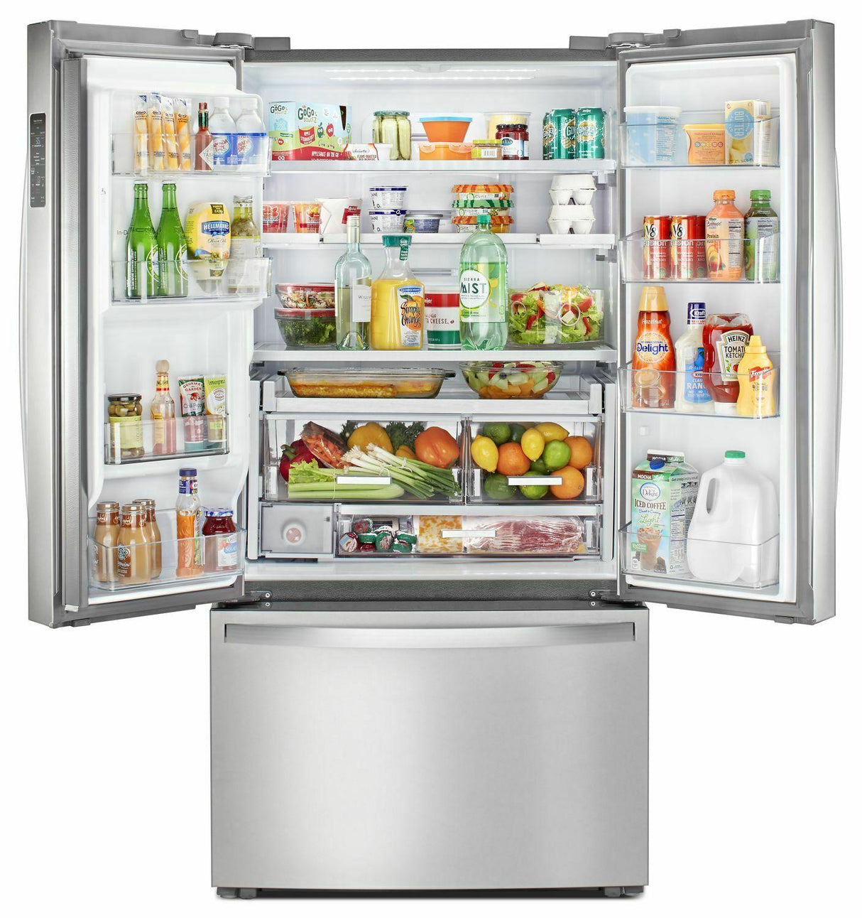 36-inch Wide Counter Depth French Door Refrigerator - 24 cu. ft. - Monochromatic Stainless Steel
