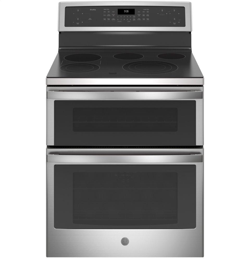 GE Profile™ 30" Free-Standing Electric Double Oven Convection Range