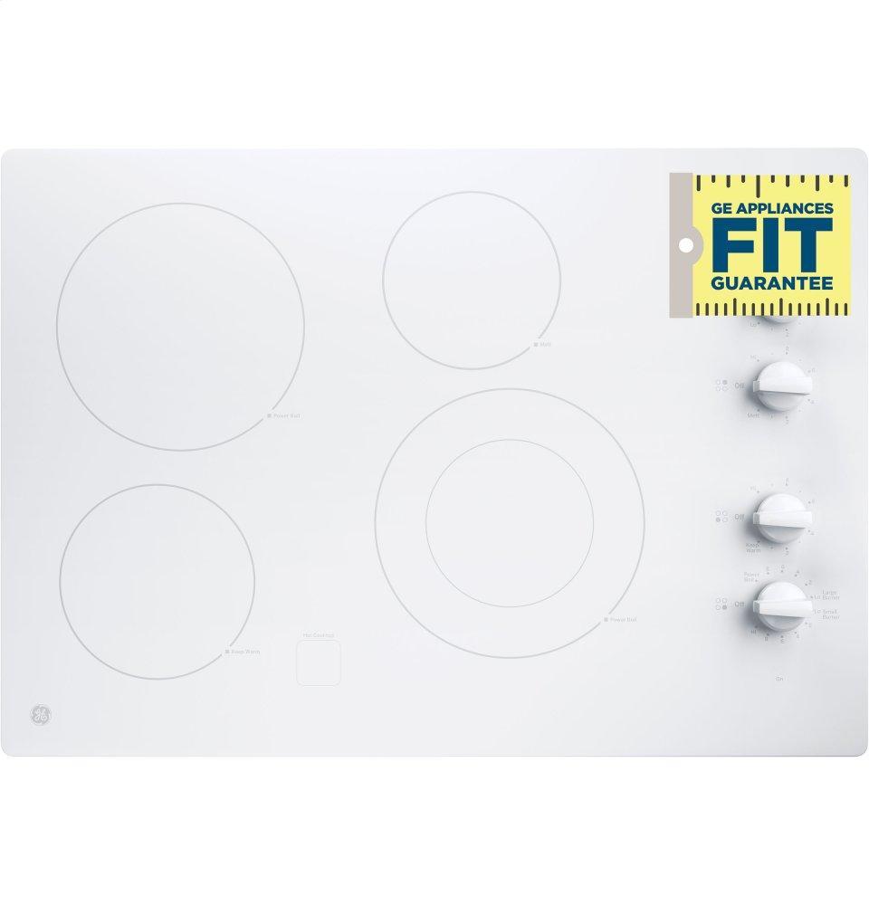GE® 30" Built-In Knob Control Electric Cooktop