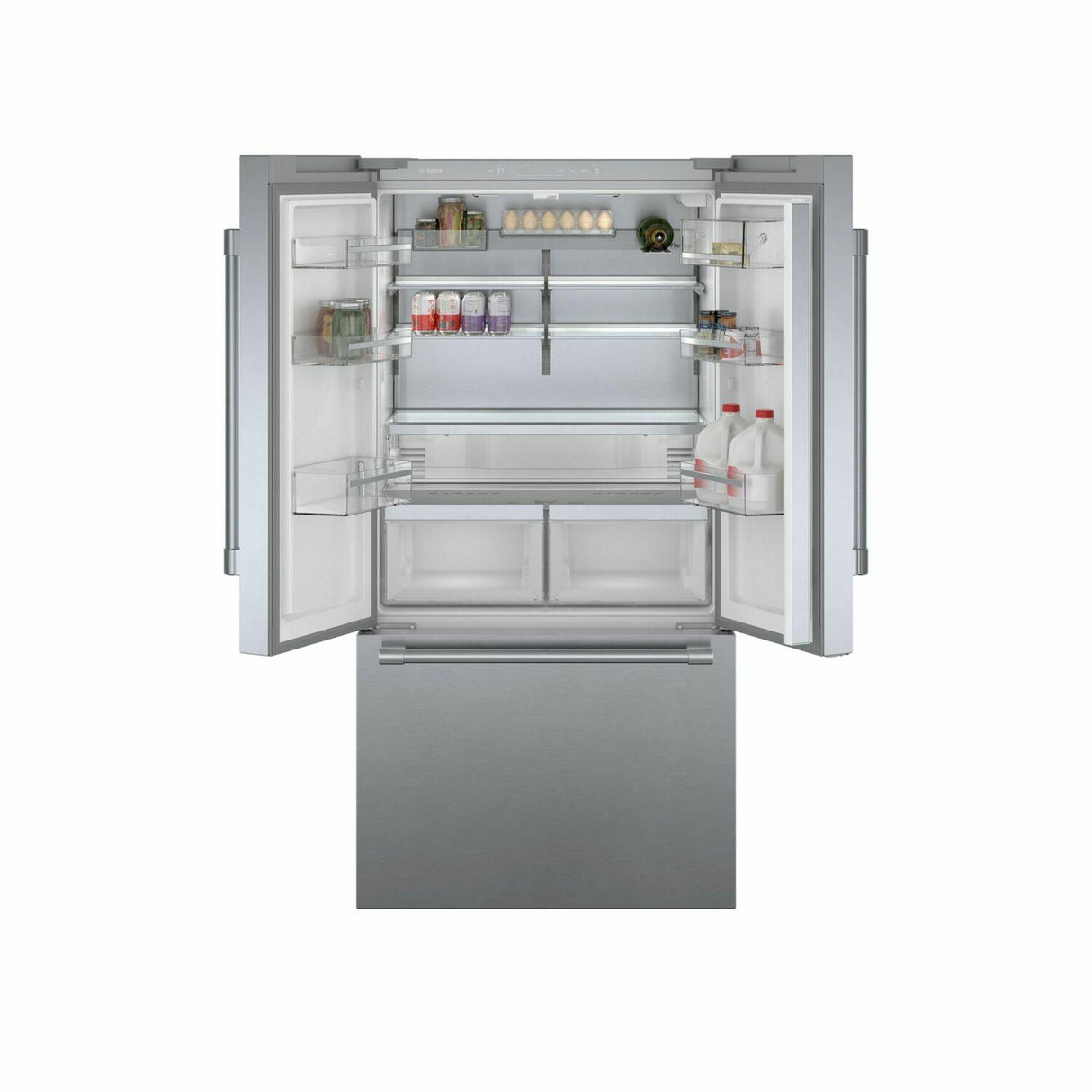 800 Series French Door Bottom Mount Refrigerator 36'' Easy clean stainless steel B36CT81SNS
