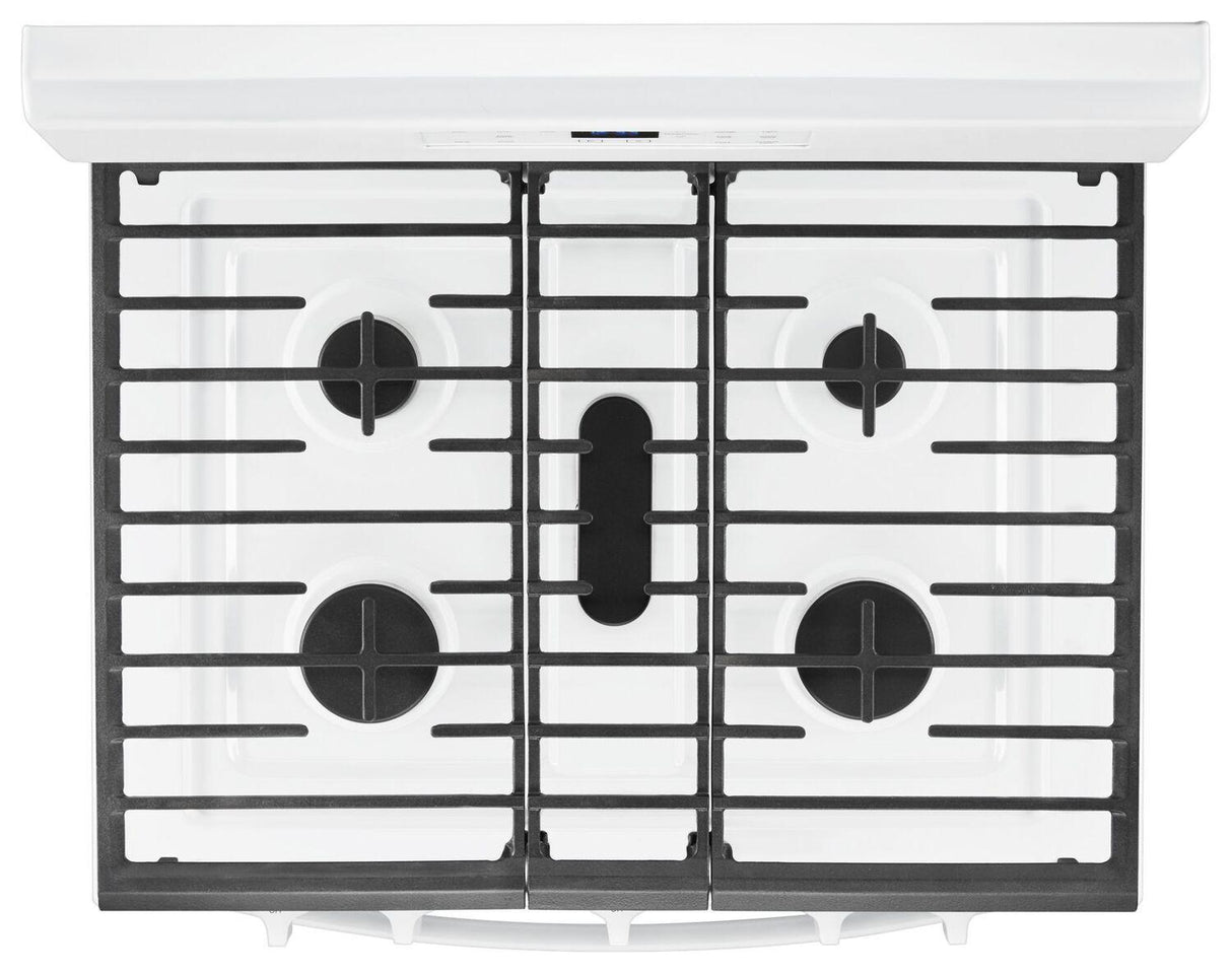 5.0 cu. ft. Freestanding Gas Range with Center Oval Burner White
