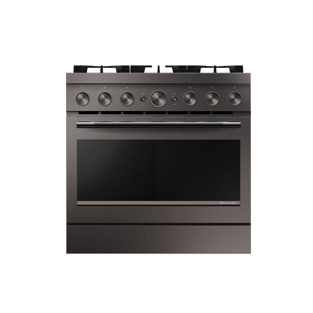 36-Inch 6 Burner Commercial-Style Dual Fuel Range with No Preheat Air Fry Mode