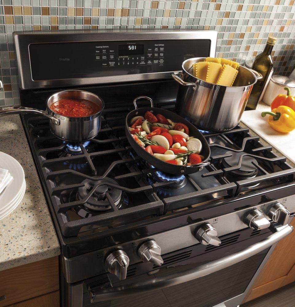 GE Profile™ 30" Free-Standing Gas Convection Range
