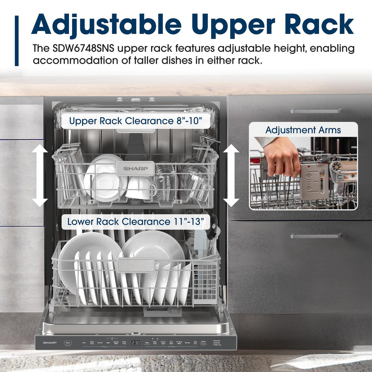 24" Top Control Stainless Steel Pocket Handle 47 dBA Dishwasher with Auto Door Open