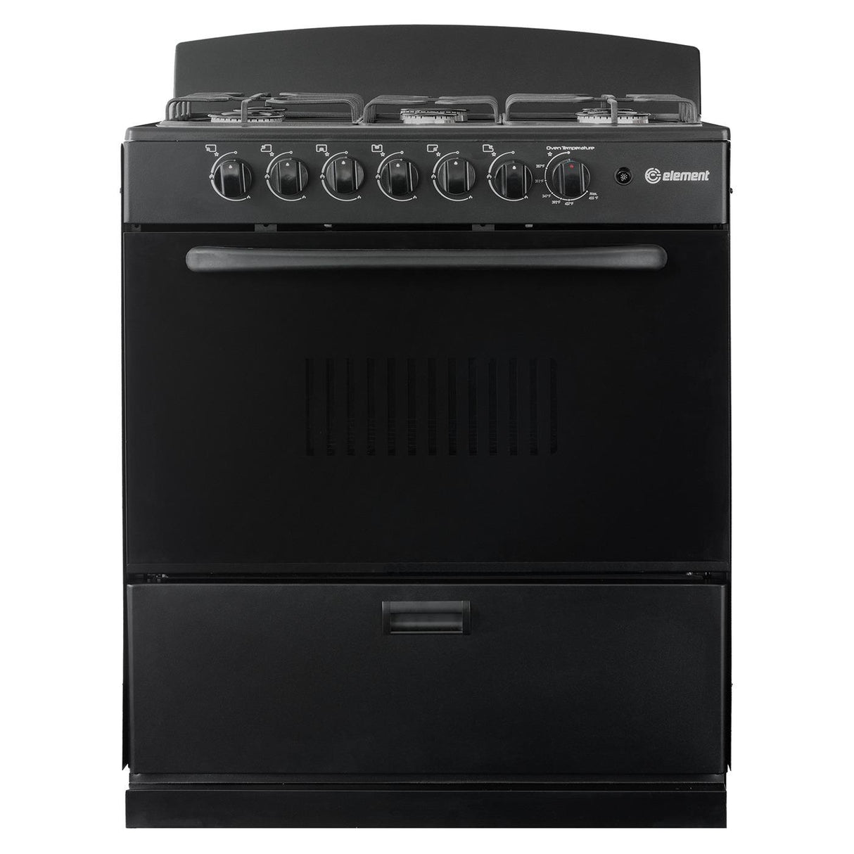 Element Electronics 4.0 cu. ft. 30", 6-Burner Gas Range (EEGR3A6MCCB)