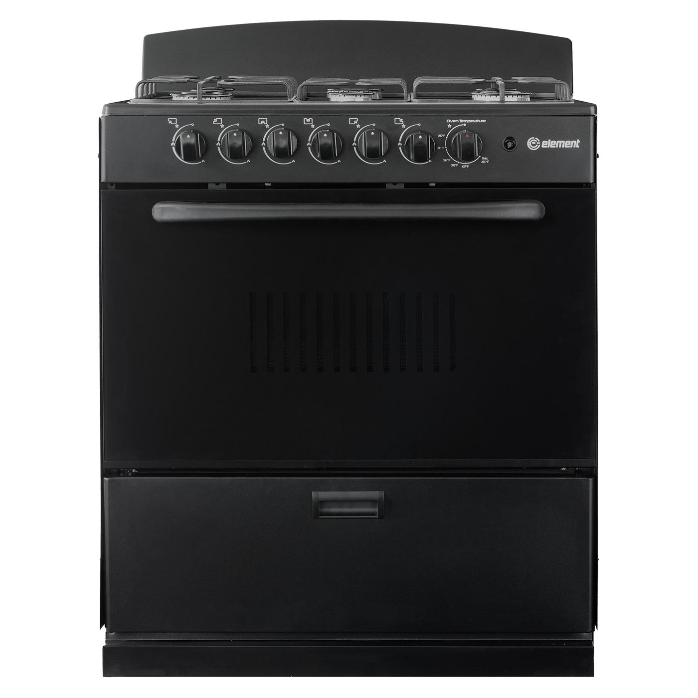 Element Electronics 4.0 cu. ft. 30", 6-Burner Gas Range (EEGR3A6MCCB)