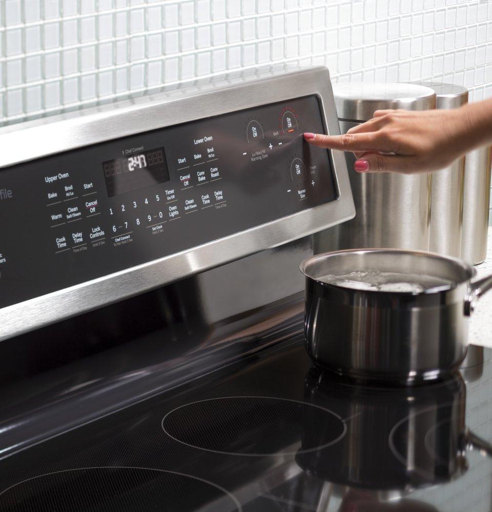 GE Profile™ 30" Free-Standing Electric Double Oven Convection Range