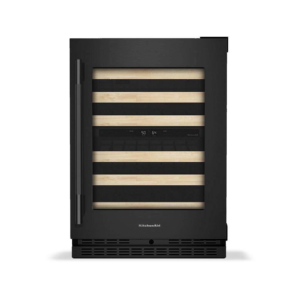 24" Undercounter Wine Cellar with Full-Extension Wood-Front Racks
