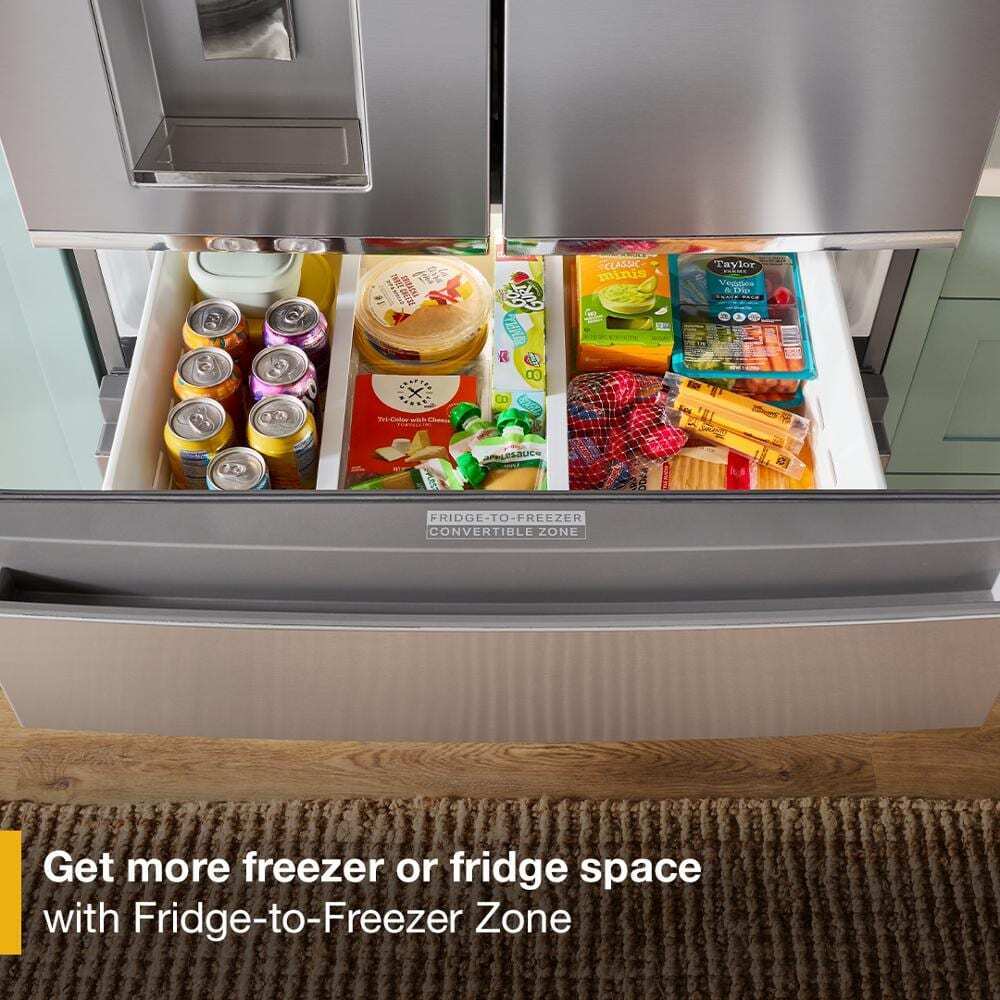 Whirlpool® 36-inch True Counter Depth 4-Door French Door Refrigerator with Nugget Ice - 22 cu. ft.