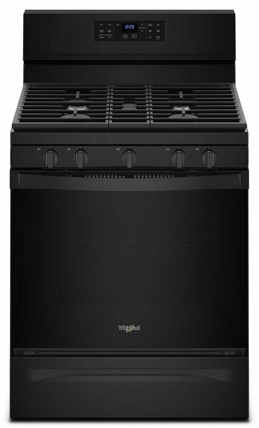 5.0 cu. ft. Whirlpool® gas convection oven with Frozen Bake™ technology - Black