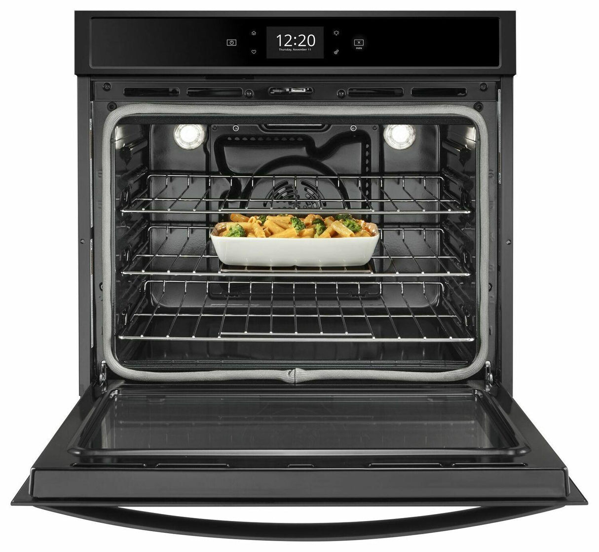 5.0 cu. ft. Smart Single Wall Oven with True Convection Cooking - Black