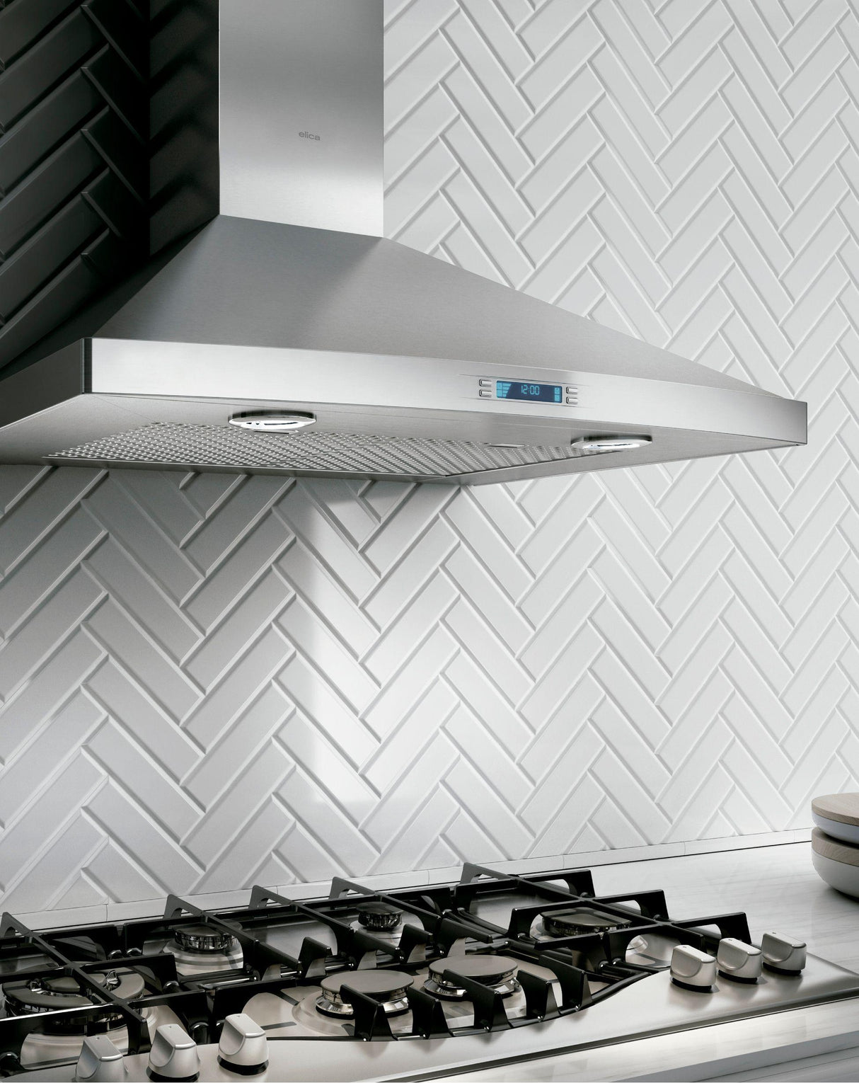 PILATO Wall Mount Range Hood 36" wide - 600CFM