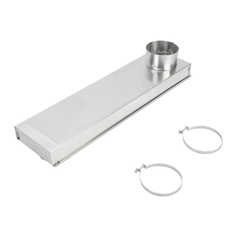0"-18" Dryer Telescoping Vent Periscope for 2.5" clearance, with 1 male snap-lock fitting, draw-band collar & 2 clamps.