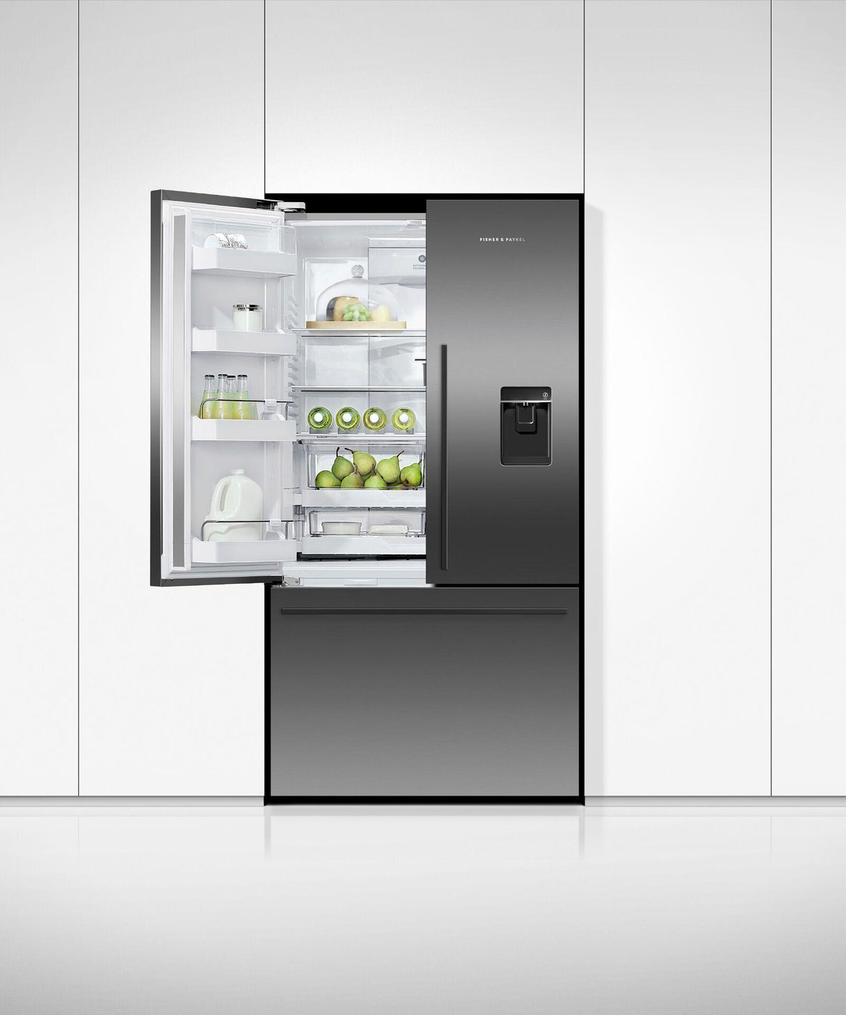 Freestanding French Door Refrigerator Freezer, 36", 20.1 cu ft, Ice & Water