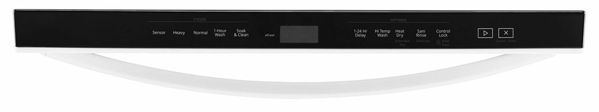 Stainless Steel Tub Dishwasher with Third Level Rack - White