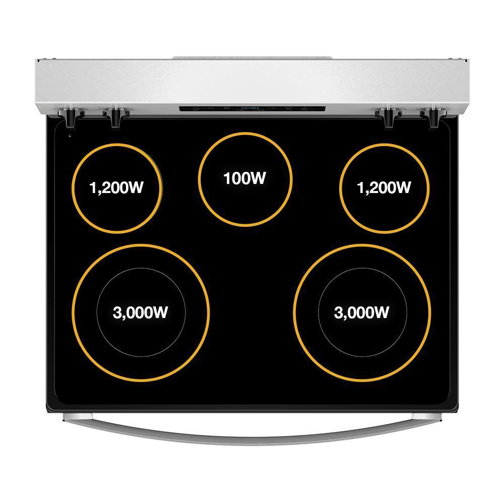30-inch Electric Range with Air Cooking Technology and Steam Clean