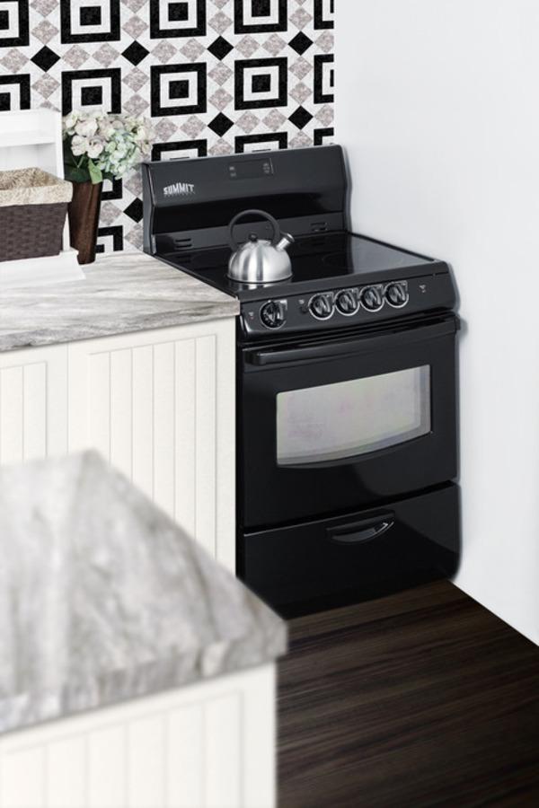 24" Wide Electric Smooth-top Range