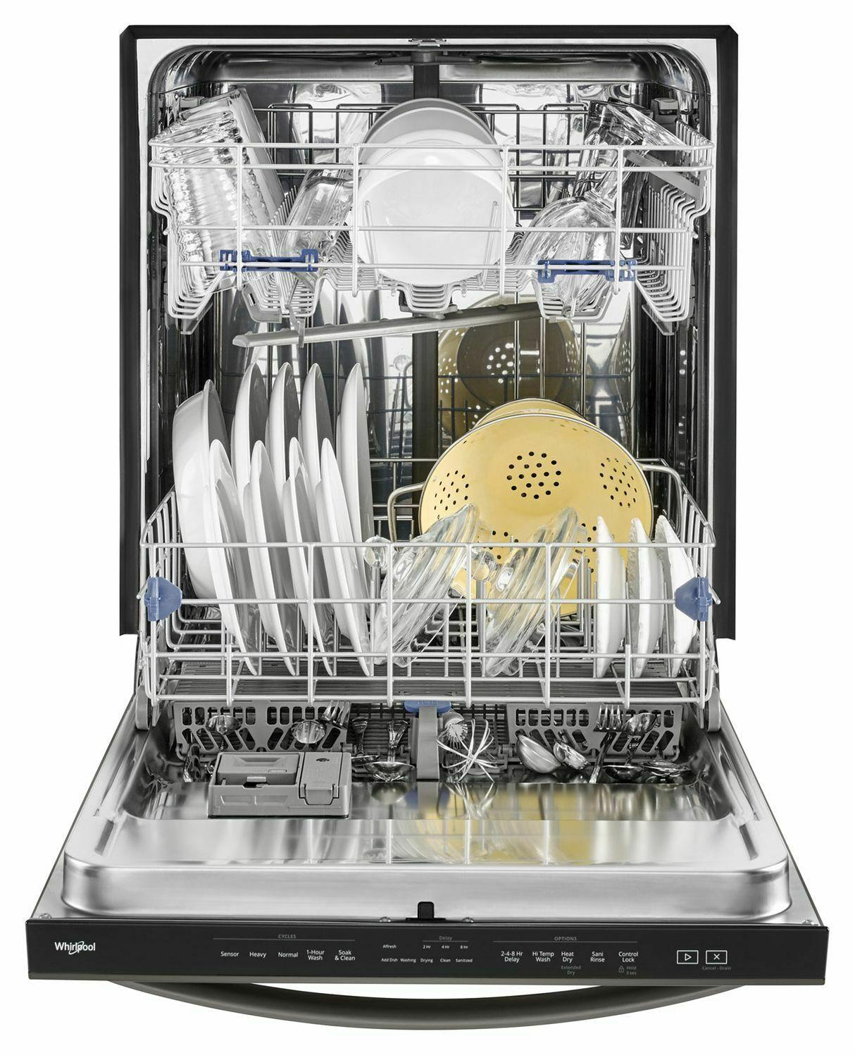 Stainless Steel Tub Dishwasher with TotalCoverage Spray Arm - Black Stainless