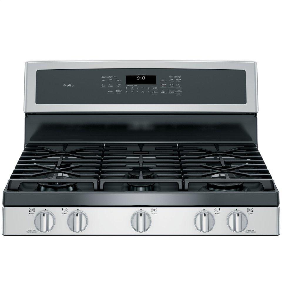 GE Profile™ 30" Smart Free-Standing Gas Convection Range with Warming Drawer