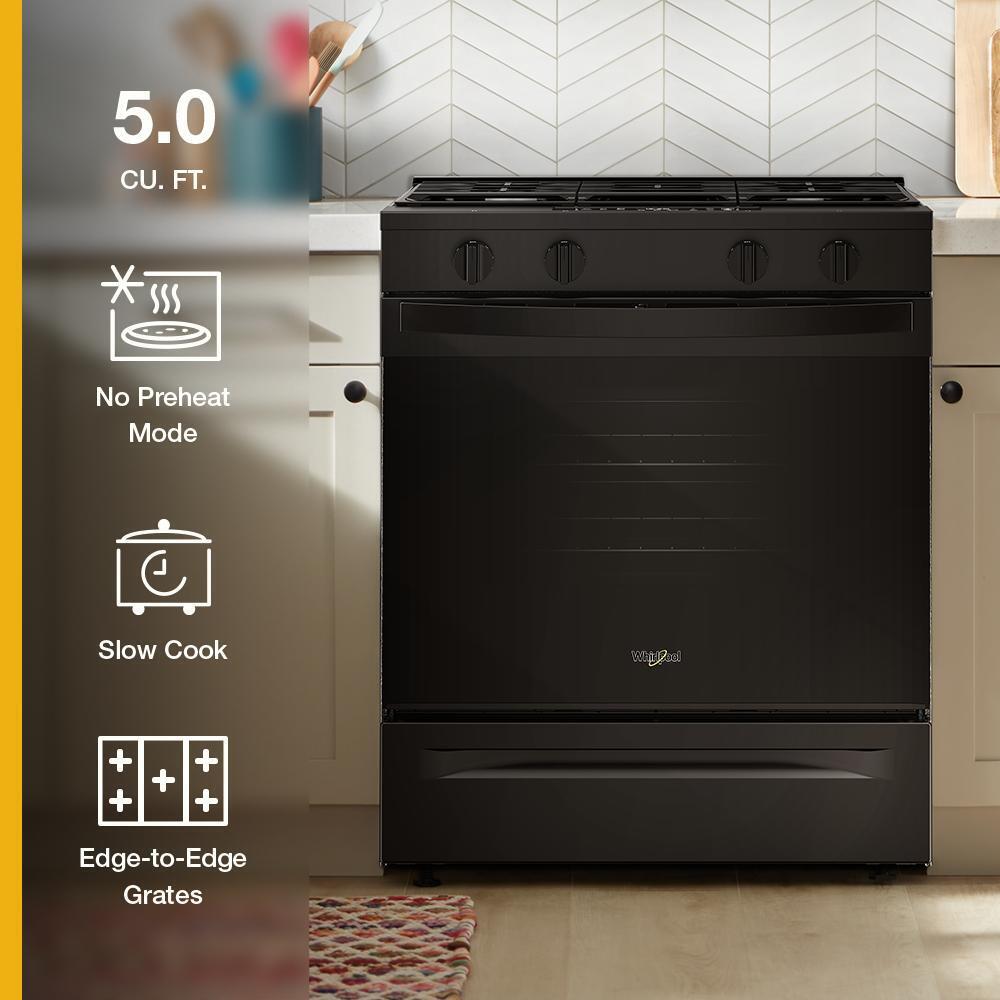 30-inch Gas Range with No Preheat and Slow Cook Modes