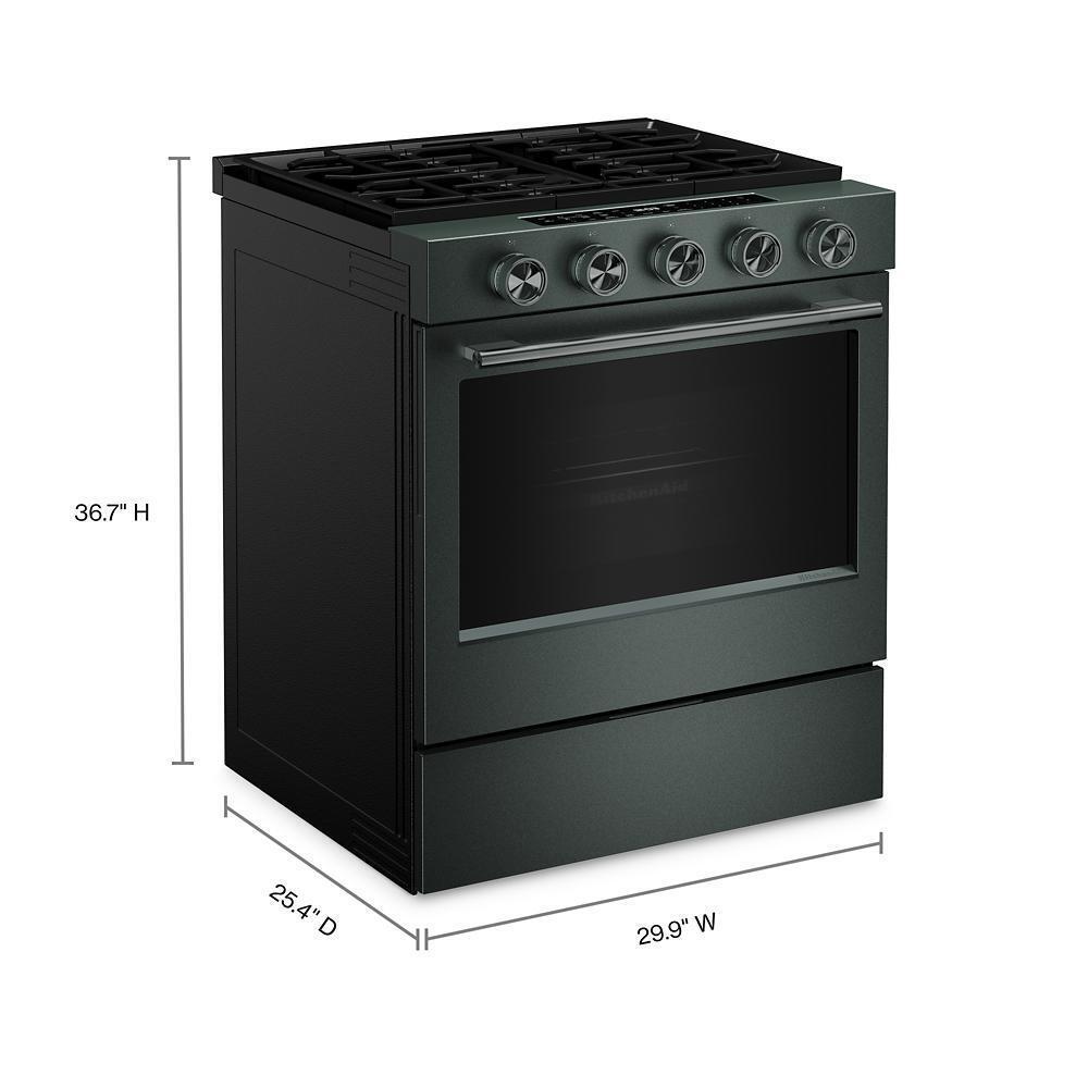 5.0 Cu. Ft. Smart Slide-in Gas Range with Convection Cooking Modes and 2-in-1 Burner