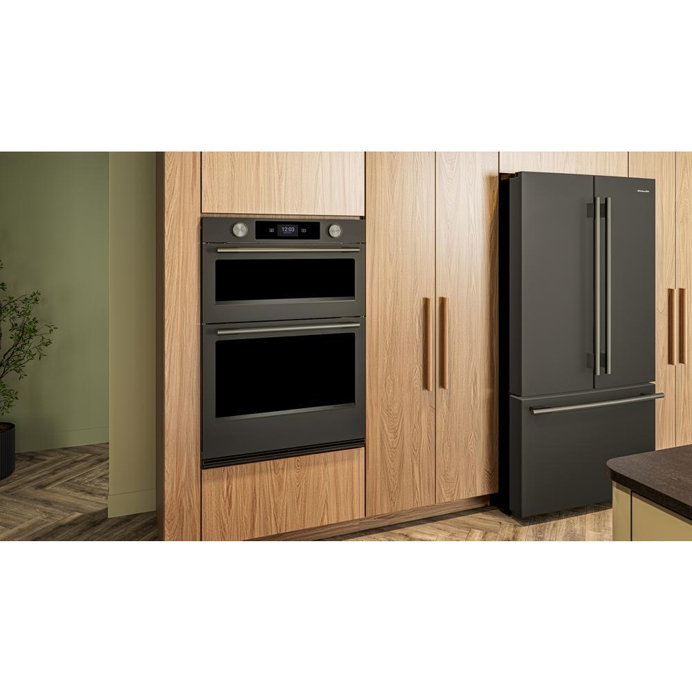 30-inch Smart Electric Combo Wall Oven with Intelligent Cooking Camera - Black Ore