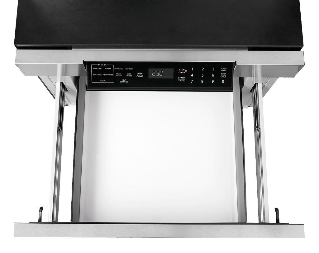 24 in. 1.2 cu. ft. 950W Sharp Stainless Steel Microwave Drawer Oven