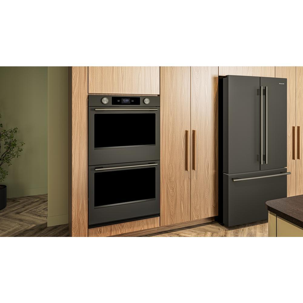 30-inch Smart Electric Double Wall Oven with Intelligent Cooking Camera - Black Ore