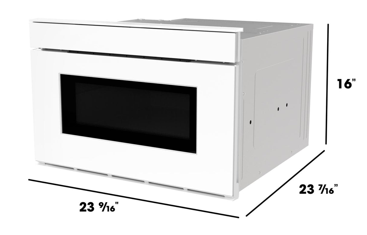 Sharp 24 in. 1.2 cu. ft. Deco Series Built-In Smart Microwave Drawer™ Oven with Easy Wave Open in White