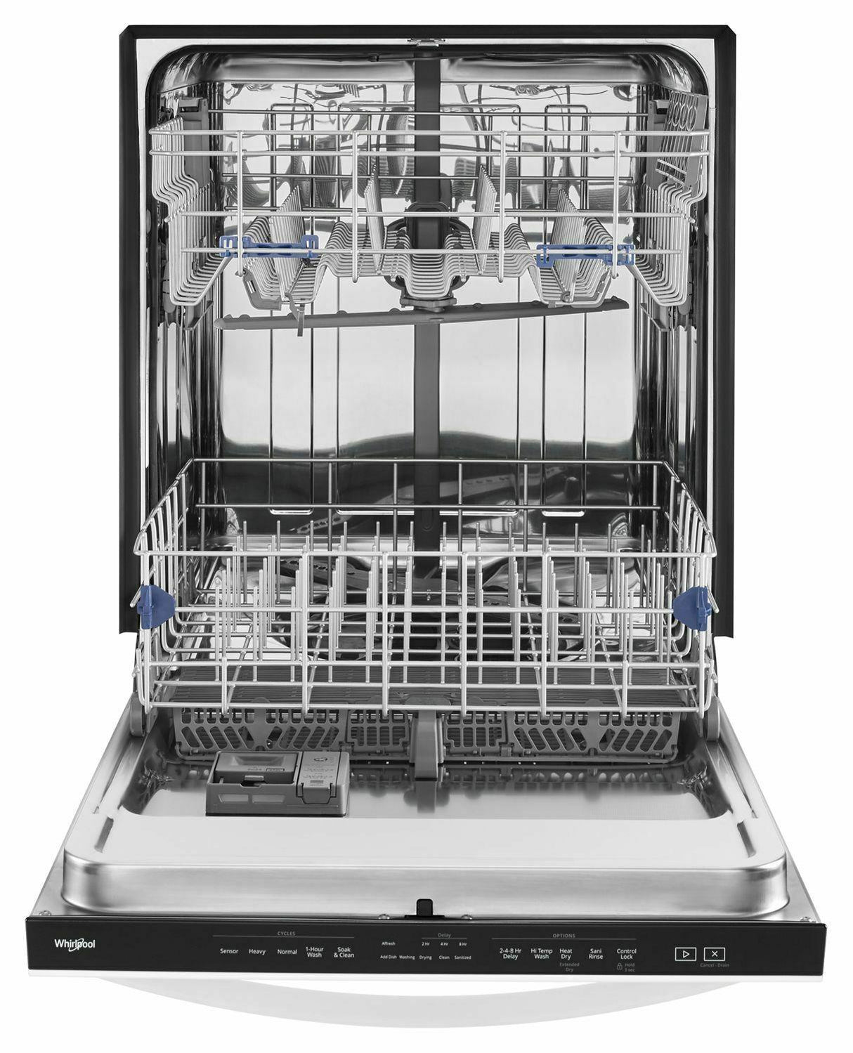 Stainless Steel Tub Dishwasher with TotalCoverage Spray Arm - White