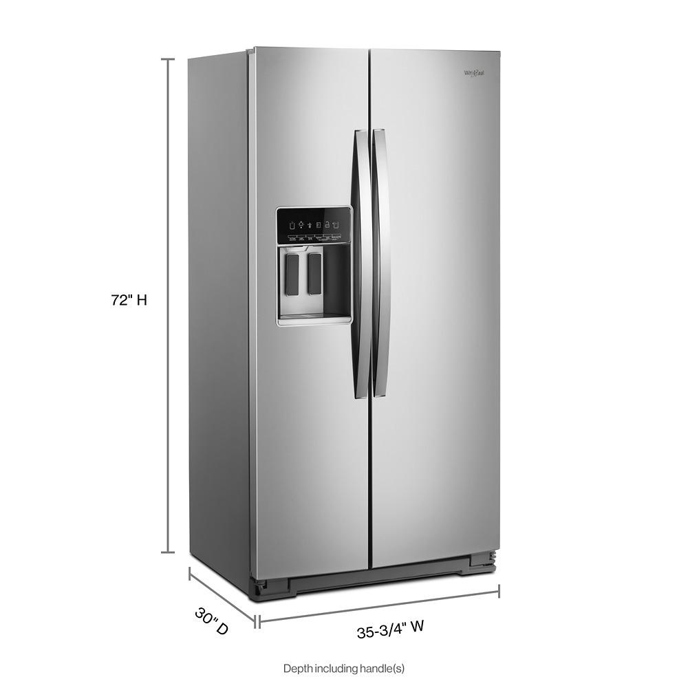 36-inch Wide Side-by-Side Counter Depth Refrigerator - 23 cu. ft.