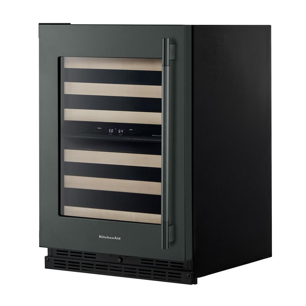 24" Undercounter Wine Cellar with Full-Extension Wood-Front Racks