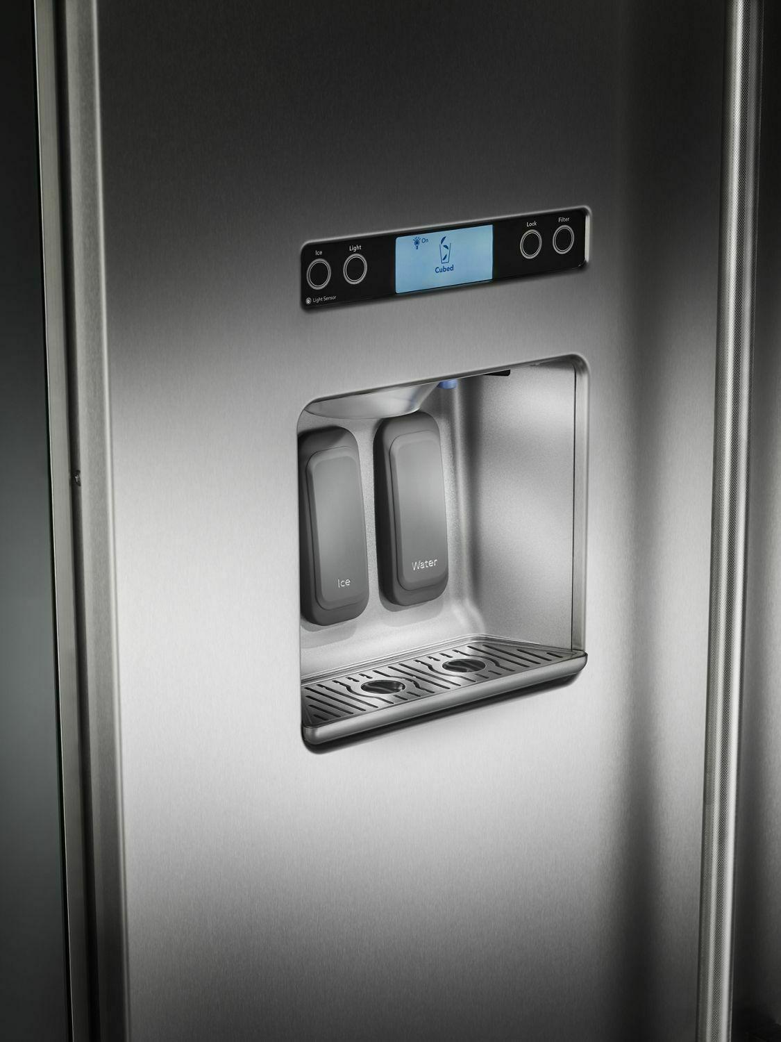 29.5 cu. ft 48-Inch Width Built-In Side by Side Refrigerator with PrintShield™ Finish - Stainless Steel with PrintShield™ Finish