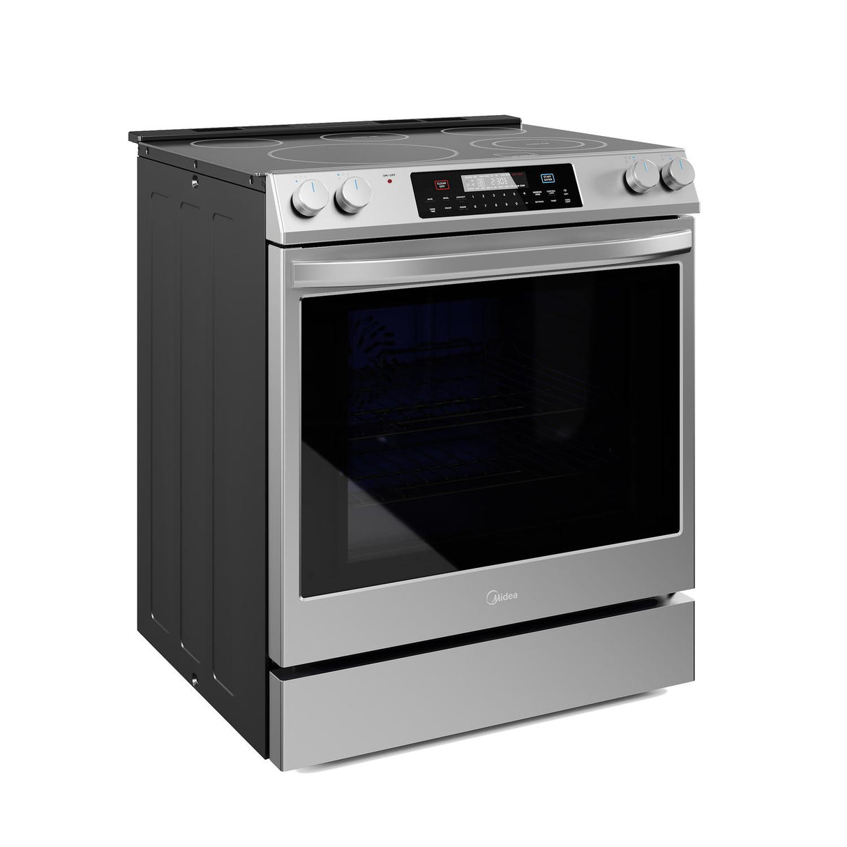 Midea 6.3 cu. ft. 5-Element Smart Slide-In Electric Range with Air Fry Convection