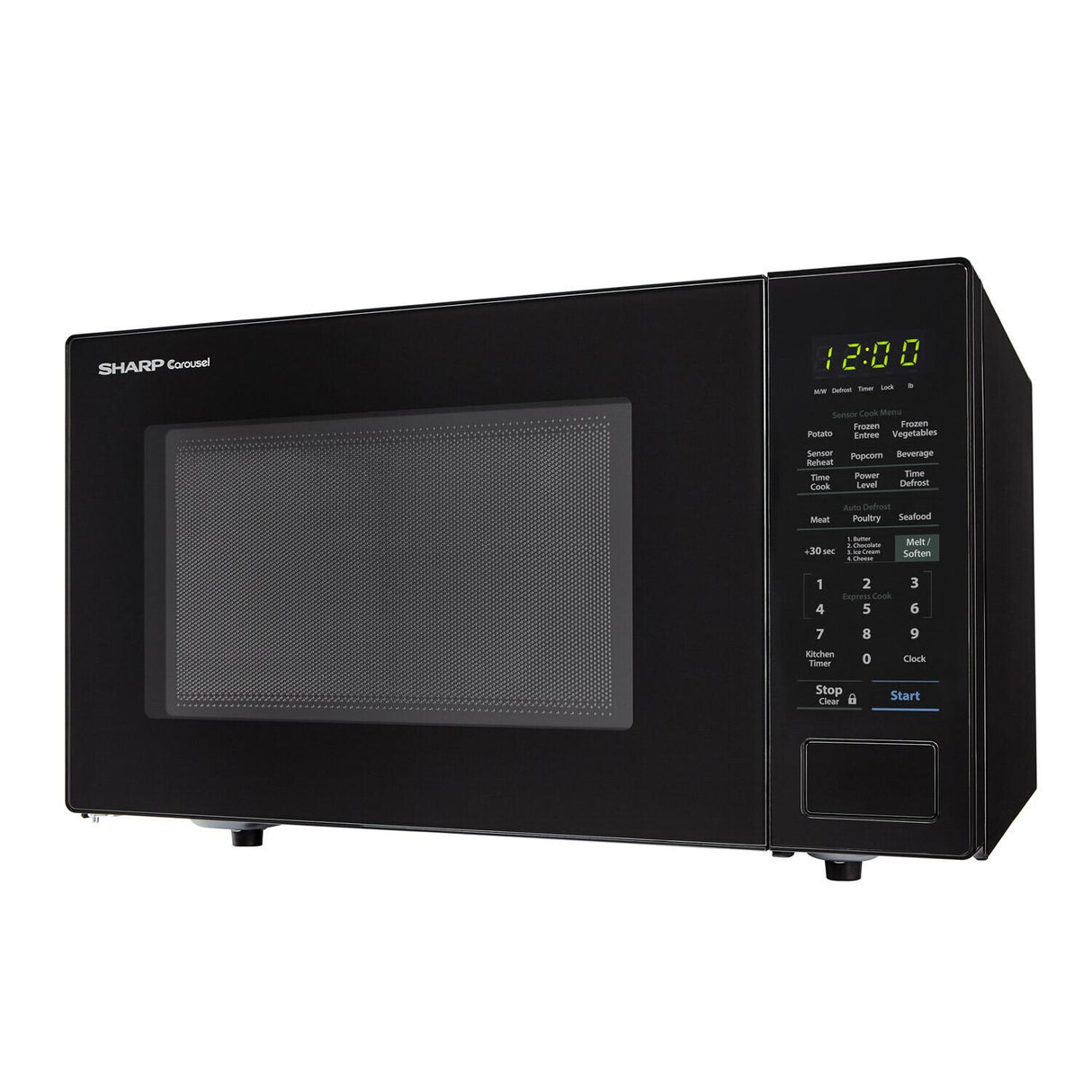 1.4 cu. ft. 1000W Sharp Black Countertop Microwave Oven