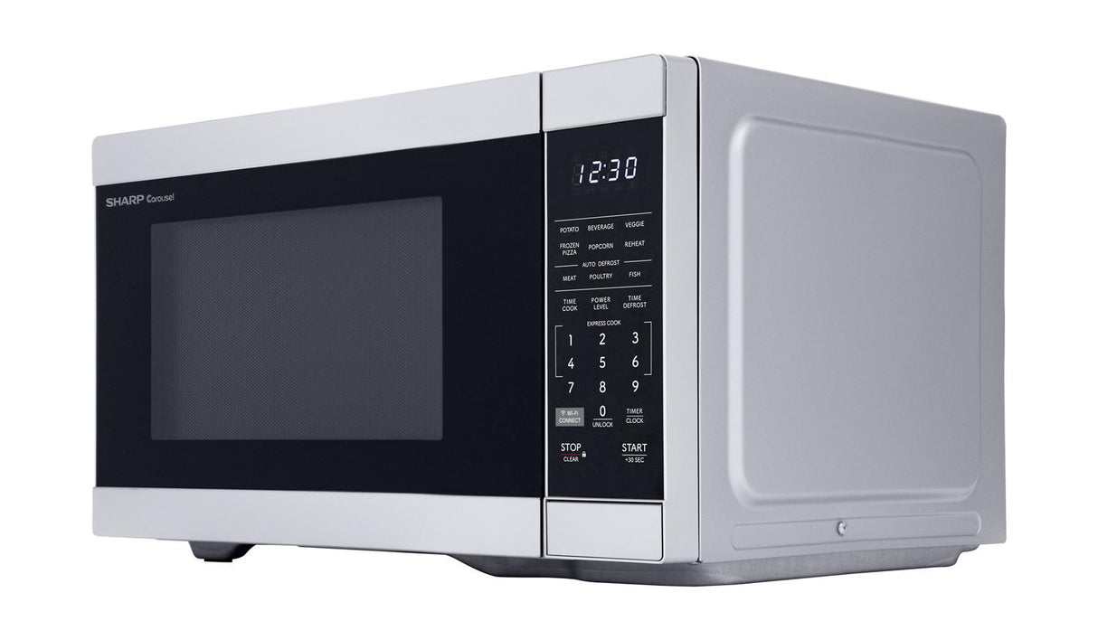 Sharp 1.1 cu. ft. 1000W Smart Stainless Steel Countertop Microwave Oven