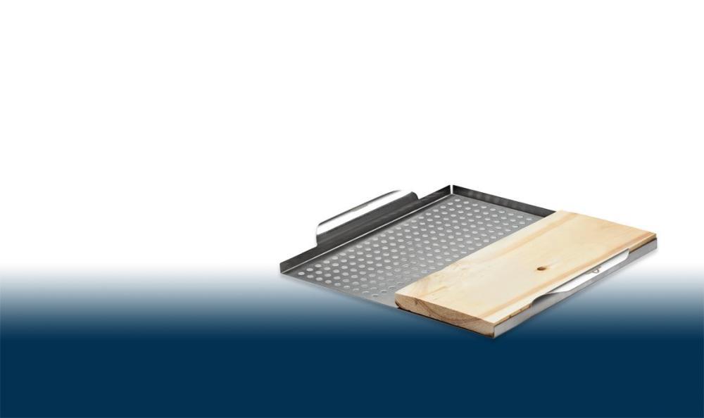 Stainless Steel Multi-functional Topper with Cedar Plank
