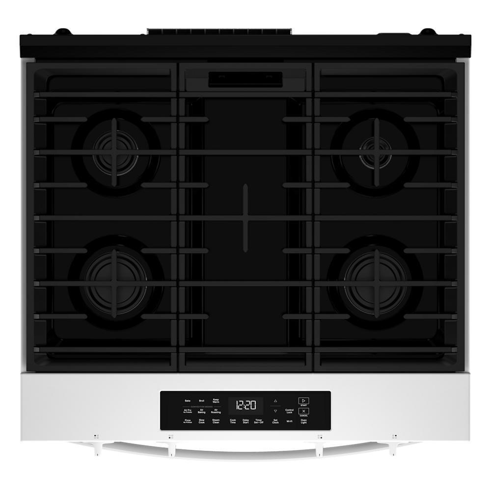 30-inch Gas Smart Range with Air Cooking Technology and Steam Clean