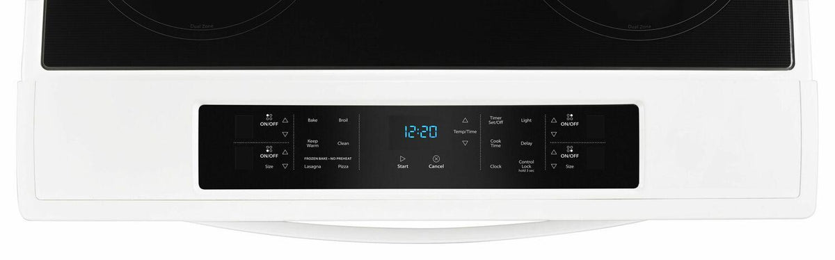 4.8 cu. ft. Guided Electric Front Control Range With The Easy-Wipe Ceramic Glass Cooktop - White