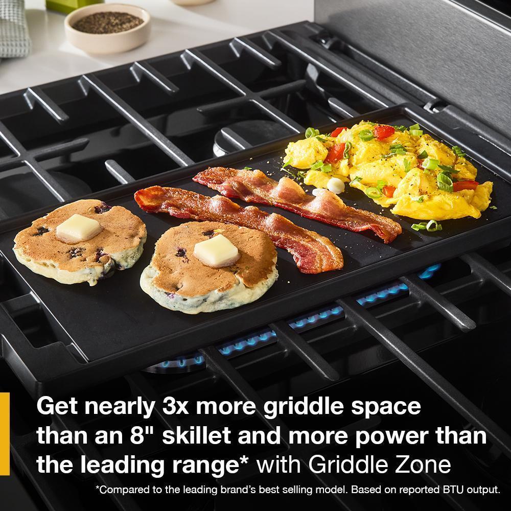 30-inch Smart Gas Range with Air Cooking Technology, No Preheat Air Fry, Steam/Self Clean and High Speed Preheat