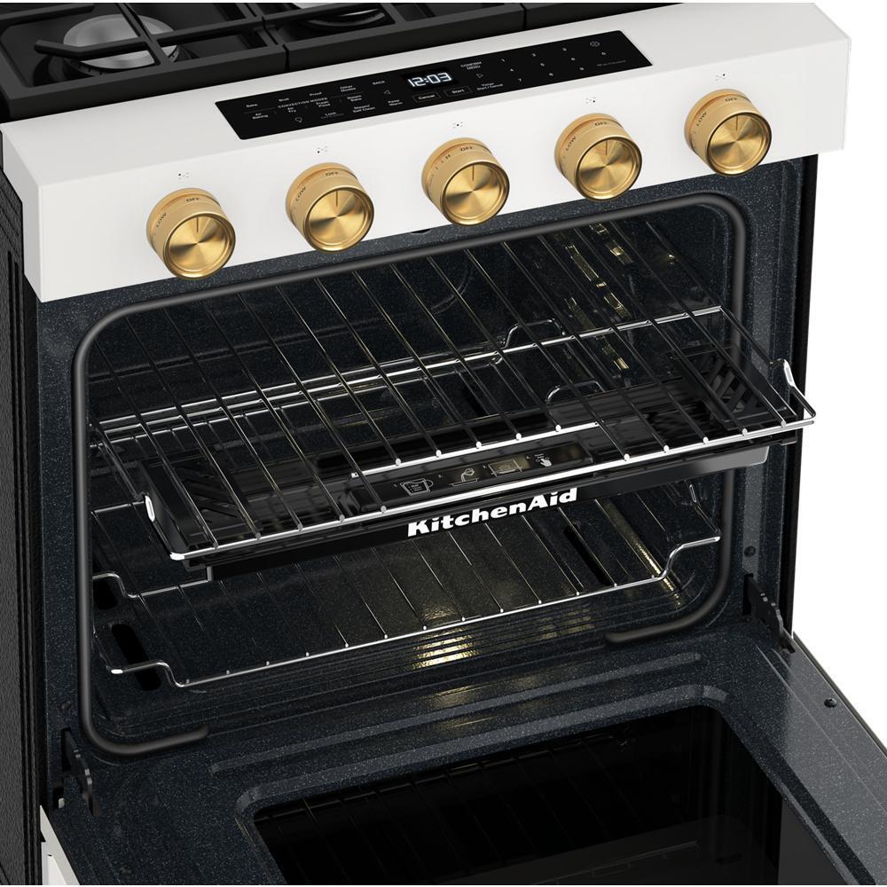 5.0 Cu. Ft. Smart Slide-in Gas Range with Convection Cooking Modes and 2-in-1 Burner