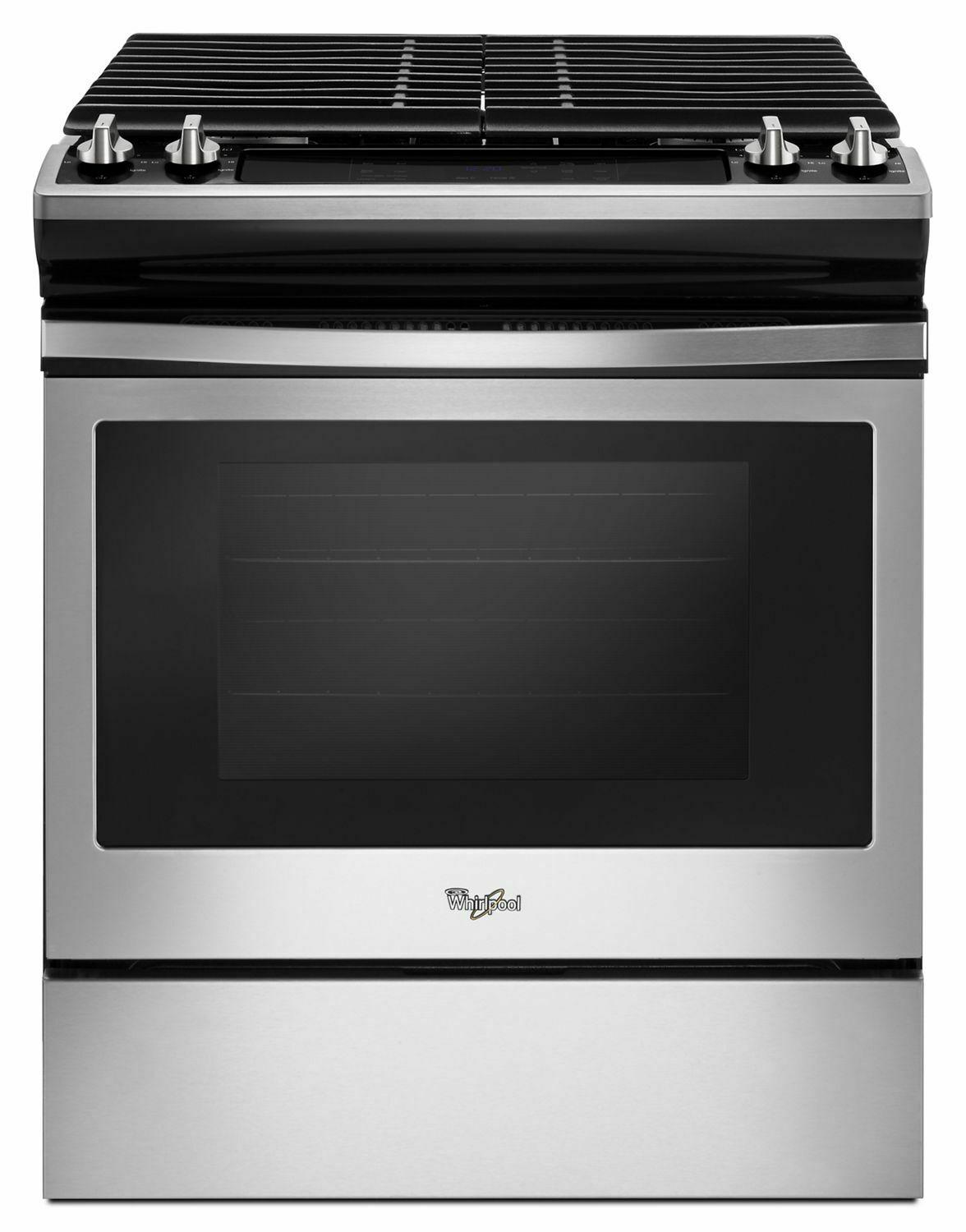 5.0 cu. ft. Front Control Gas Range with Cast-Iron Grates - Stainless Steel