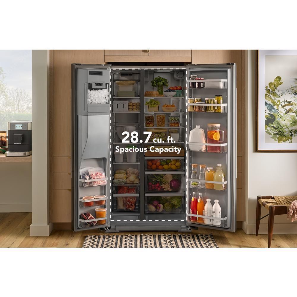 28.7 Cu. Ft. Side-by-Side Refrigerator with Panoramic LED Lighting