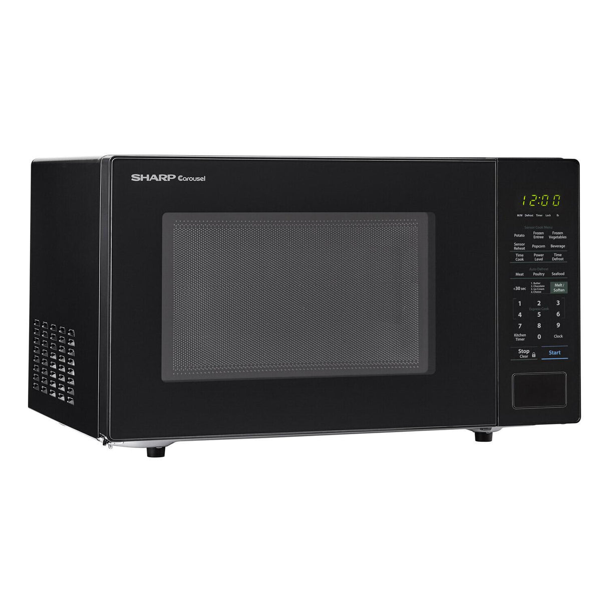 1.4 cu. ft. 1000W Sharp Black Countertop Microwave Oven