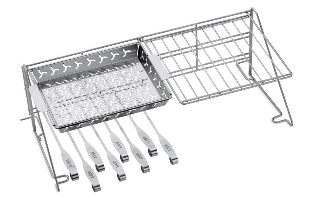 WEBER ORIGINAL - Grill Rack and Skewer Set