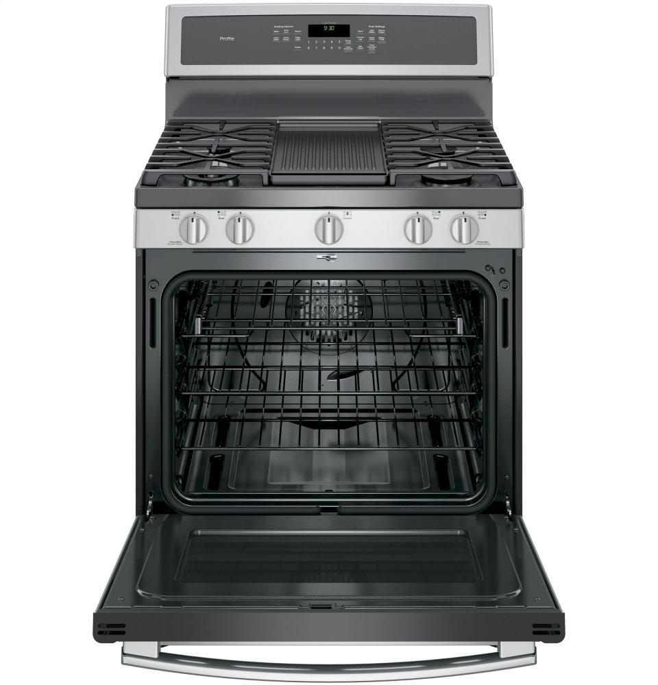 GE Profile™ 30" Free-Standing Gas Convection Range