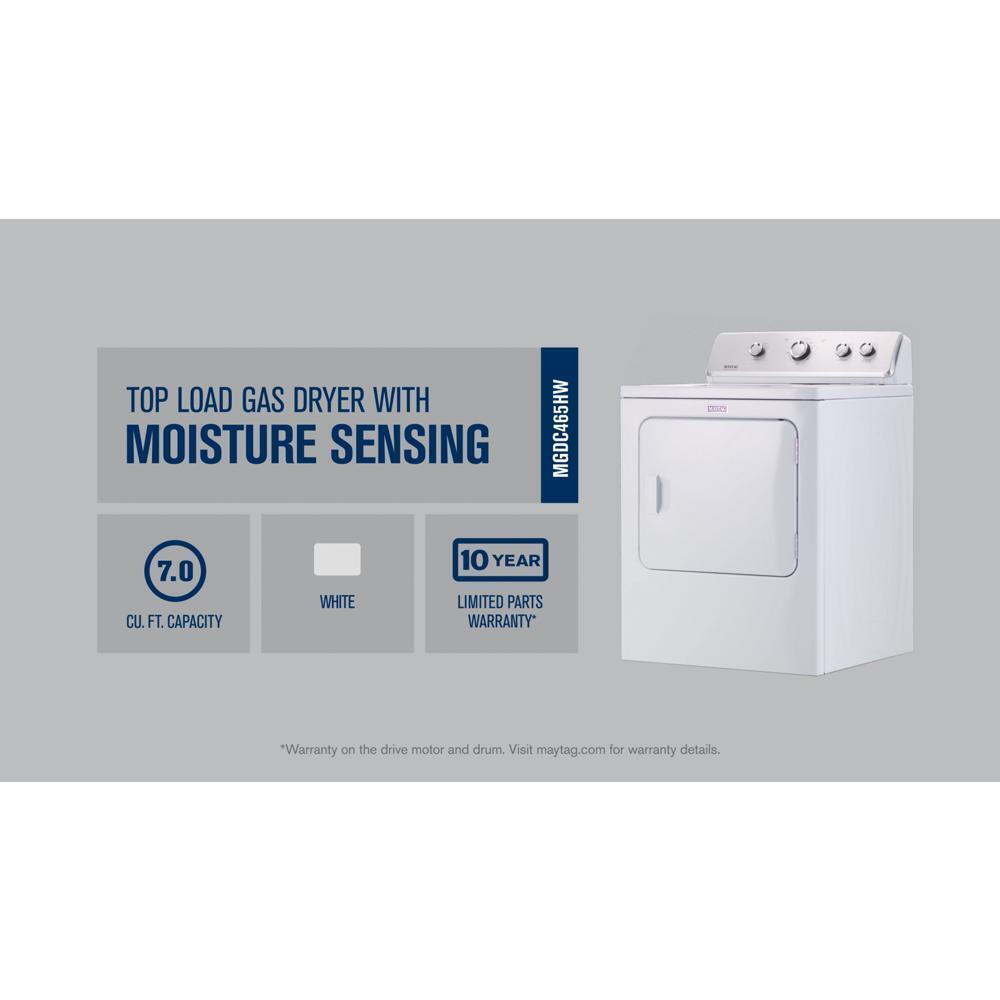 Large Capacity Top Load Dryer with Wrinkle Control - 7.0 cu. ft.