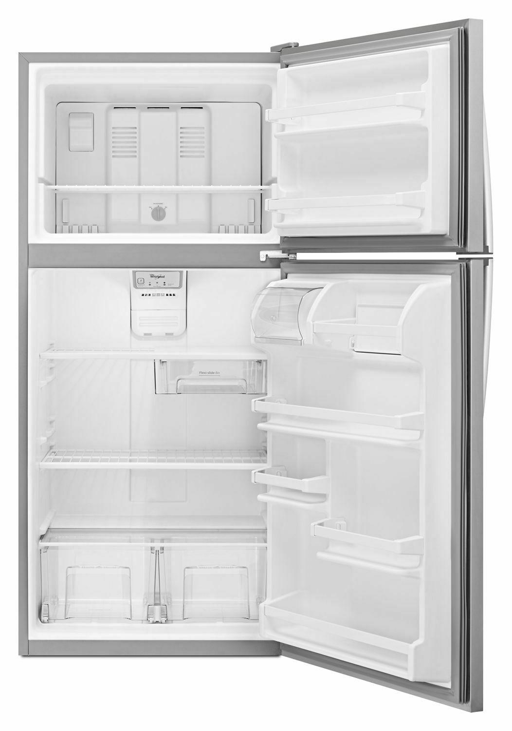 30-Inch Wide Top Freezer Refrigerator - 18 cu. ft. - Monochromatic Stainless Steel